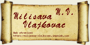Milisava Vlajkovac vizit kartica